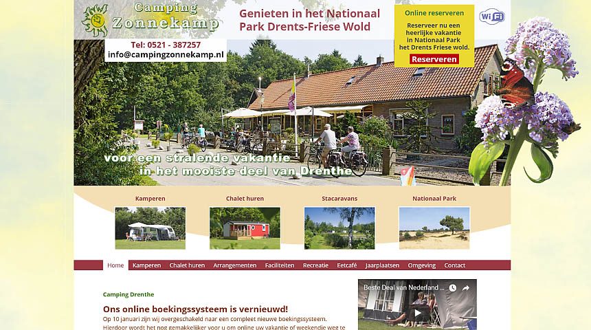 Website Camping Zonnekamp